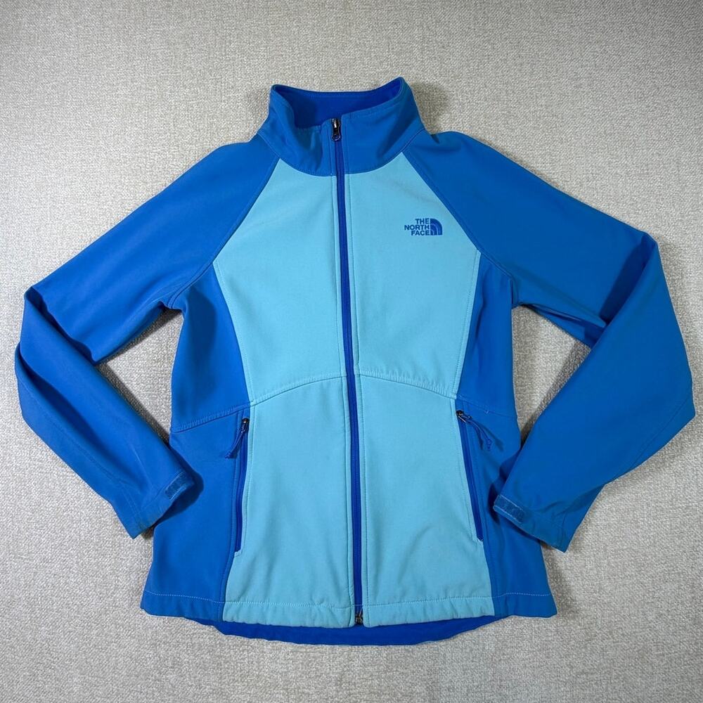 The North Face Women's Blue Medium Flight Series Long Sleeve Fleece Jacket Top